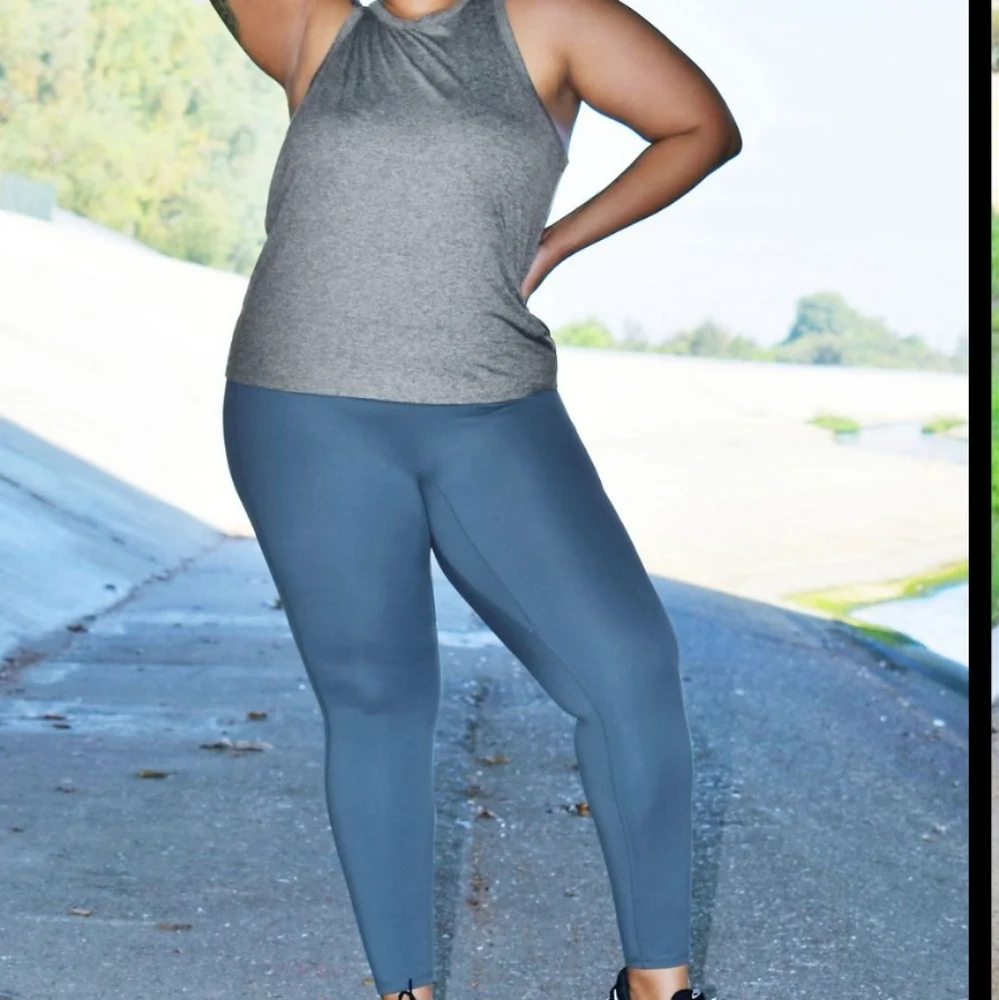 Motion 365 Fabletics By Celestial Blue Yoga Pants Legging Workout Pant 2X - Picture 4 of 16